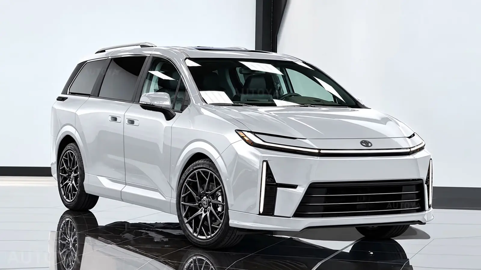 Rendered 2027 Toyota Sienna Shows New Face and Interior