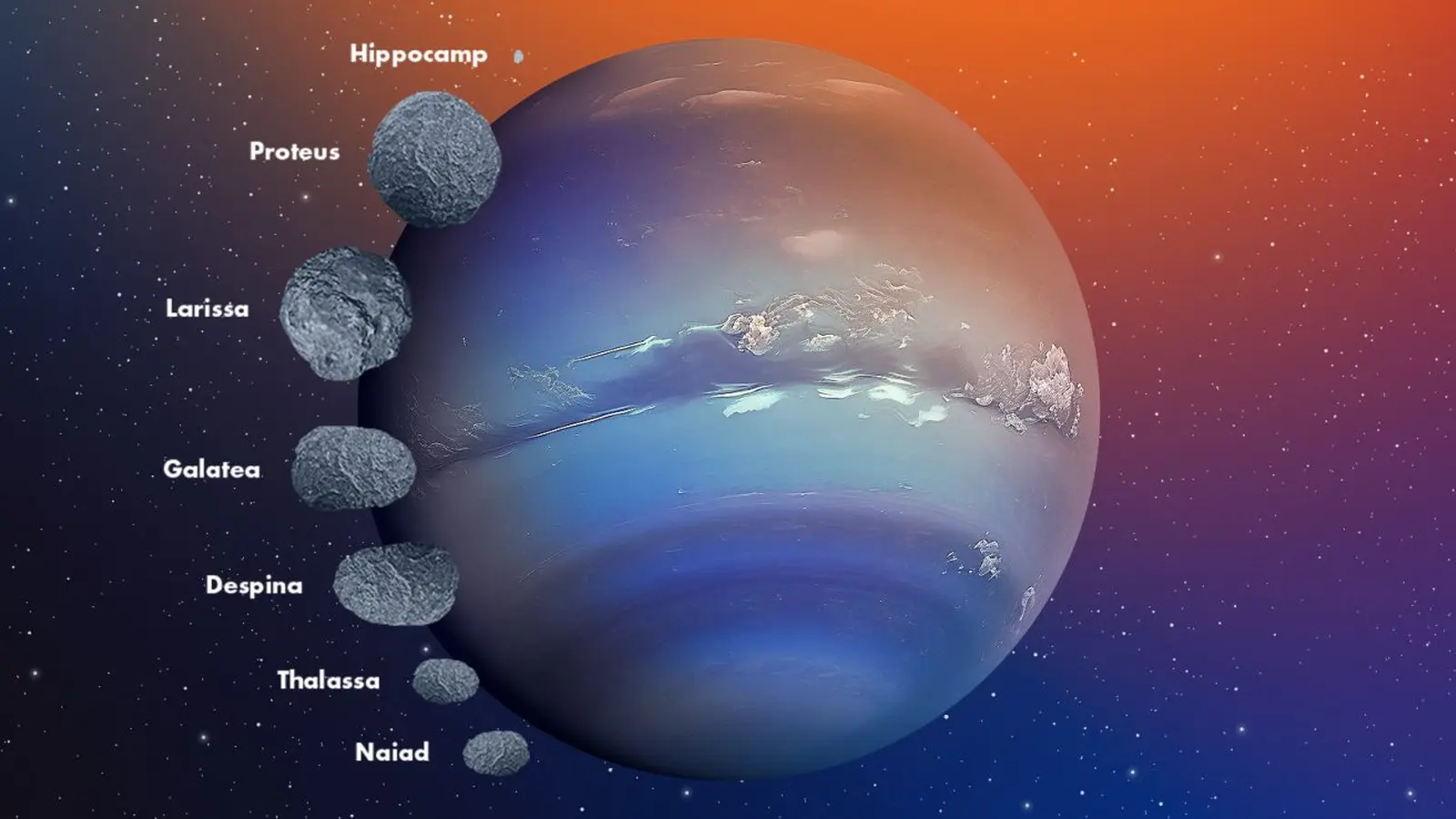 Neptune's Inner Moons Reveal Signs of Ancient Cataclysm