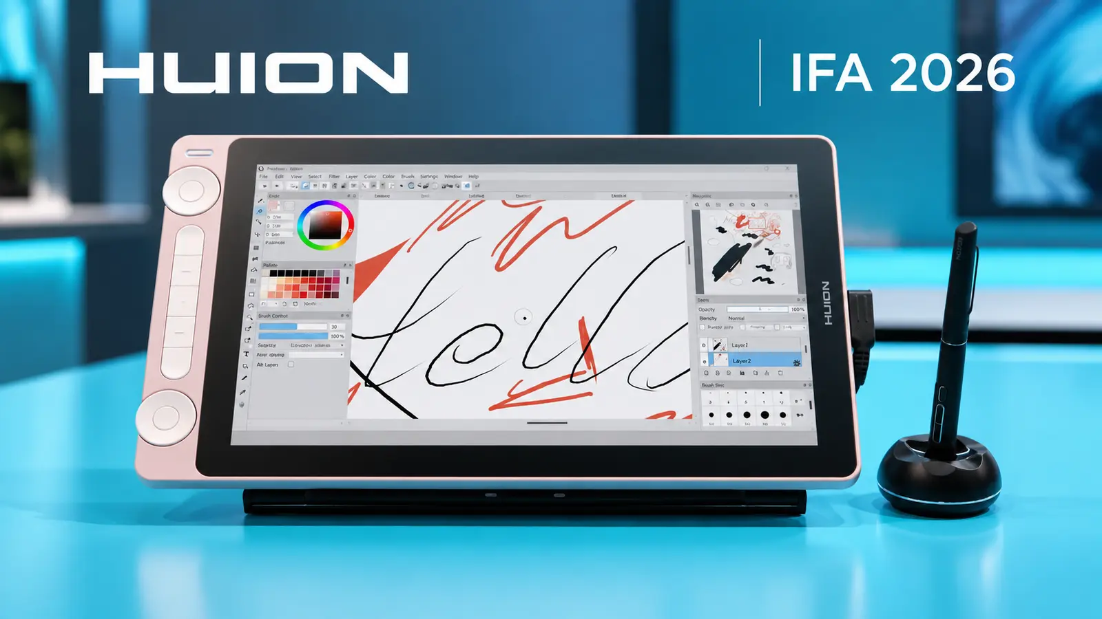 Huion at IFA 2026: From a 27-Inch Professional Pen Display to a New Standalone Android Drawing Tablet