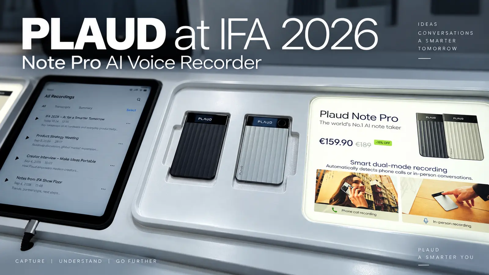 Plaud at IFA 2026: Note Pro, NotePin and the New Plaud One Push AI Note-Taking Beyond Simple Transcription