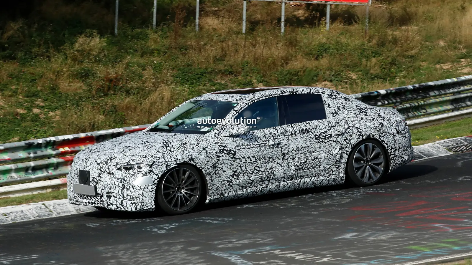 2027 Mercedes E-Class Electric Caught Near Nurburgring