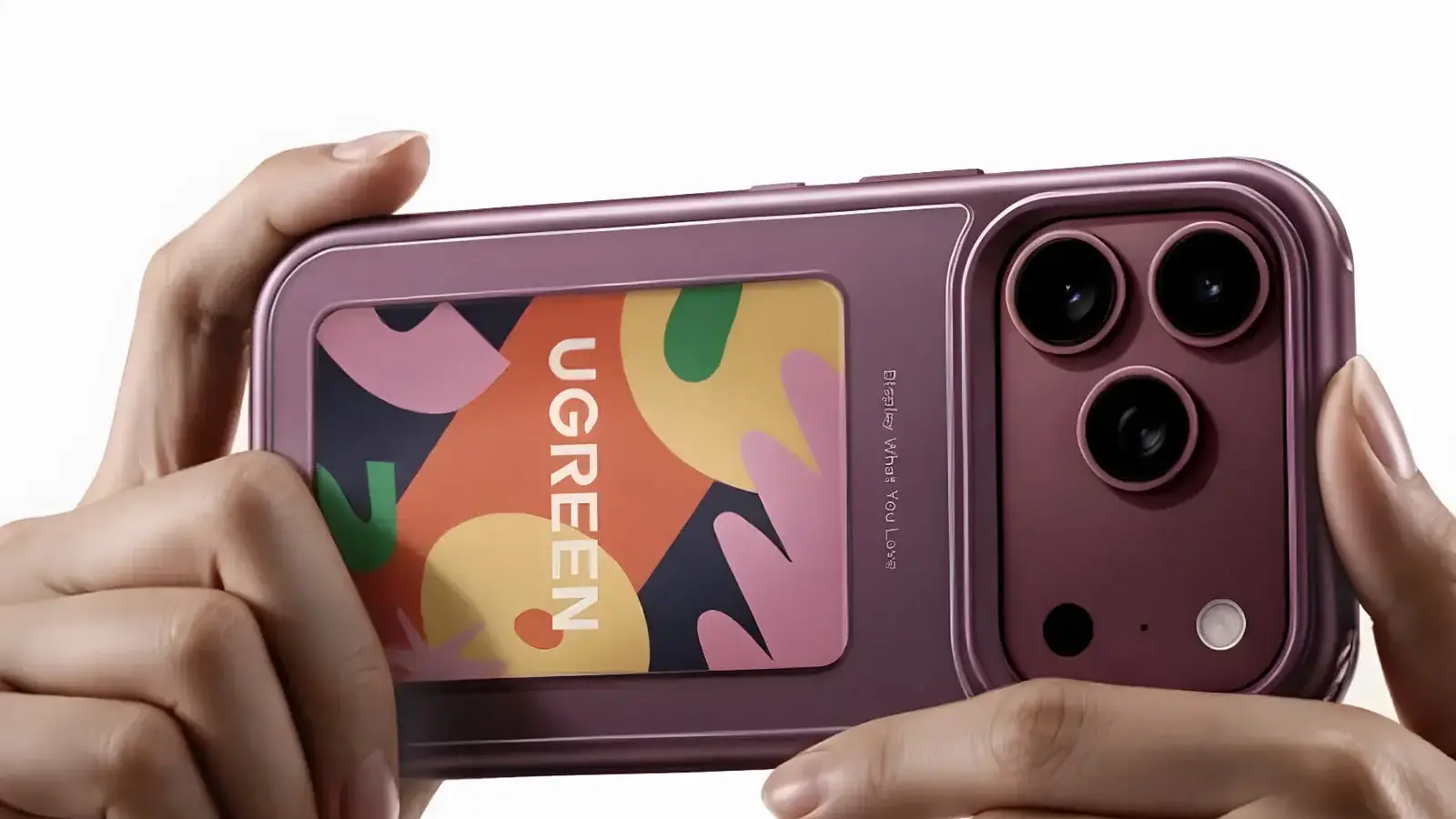Ugreen's Magic E-Ink Case brings color e-ink back display