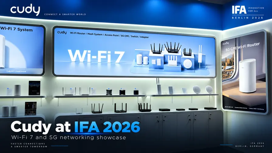 Cudy at IFA 2026: Wi-Fi 7 Access Points and a New 5G Industrial Router