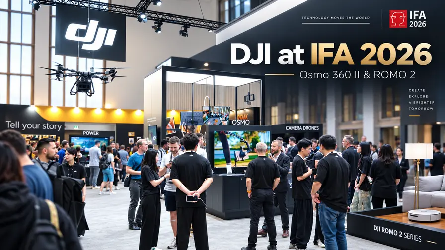 DJI at IFA 2026: Osmo 360 II Brings Replaceable Lenses and 8K - 60fps, While ROMO 2 Learns to Climb