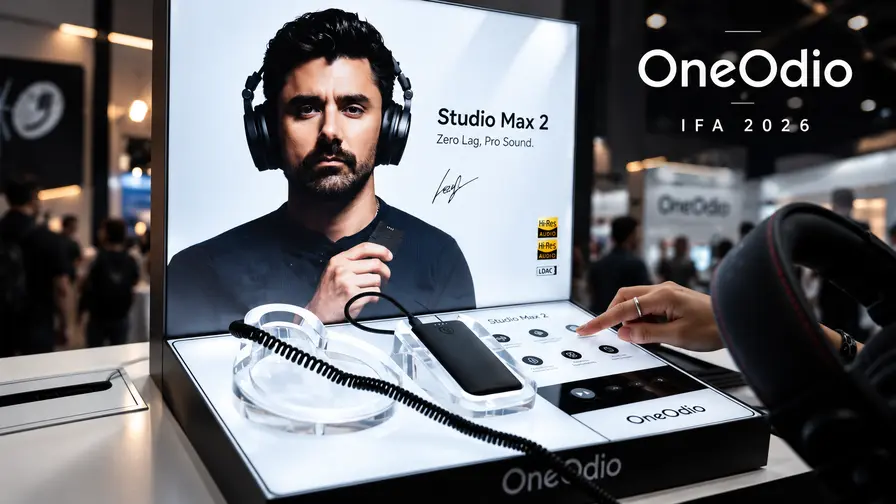 OneOdio at IFA 2026: Studio Max 2 Targets DJs With 9ms Wireless Latency and 120-Hour Battery Life