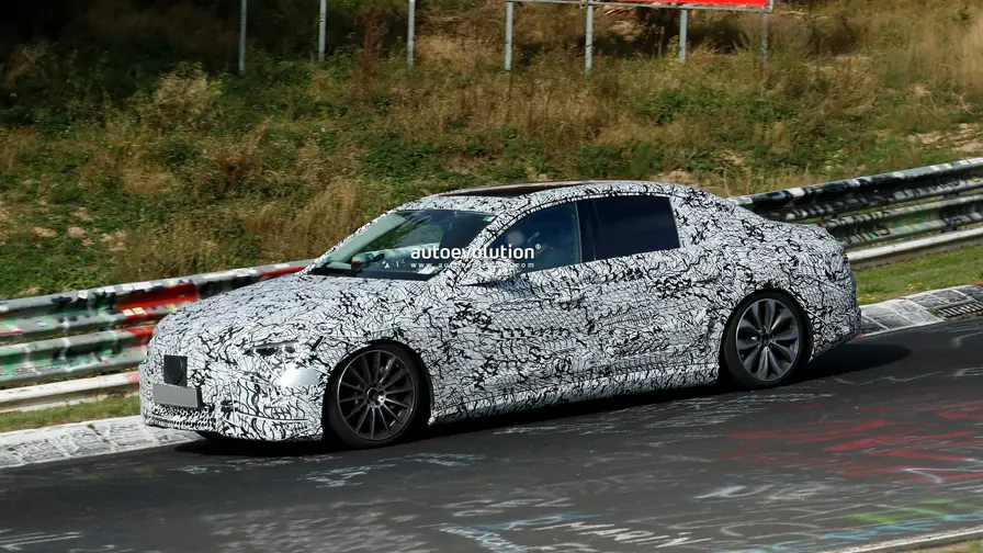 2027 Mercedes E-Class Electric Caught Near Nurburgring