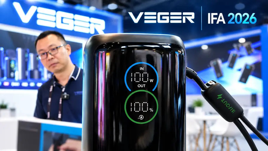 VEGER at IFA 2026: High-Capacity Power Banks, Qi2.2 Wireless Charging and Up to 305W Output